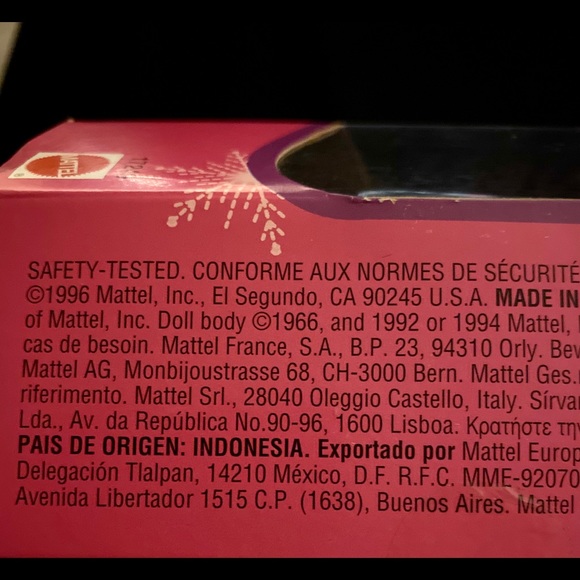 1996 Winter Fantasy Barbie -New In Box - Picture 4 of 4